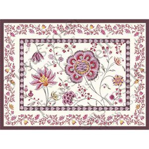 Сиреневая подстилка Tissus-toselli 50х37 montespan lilas